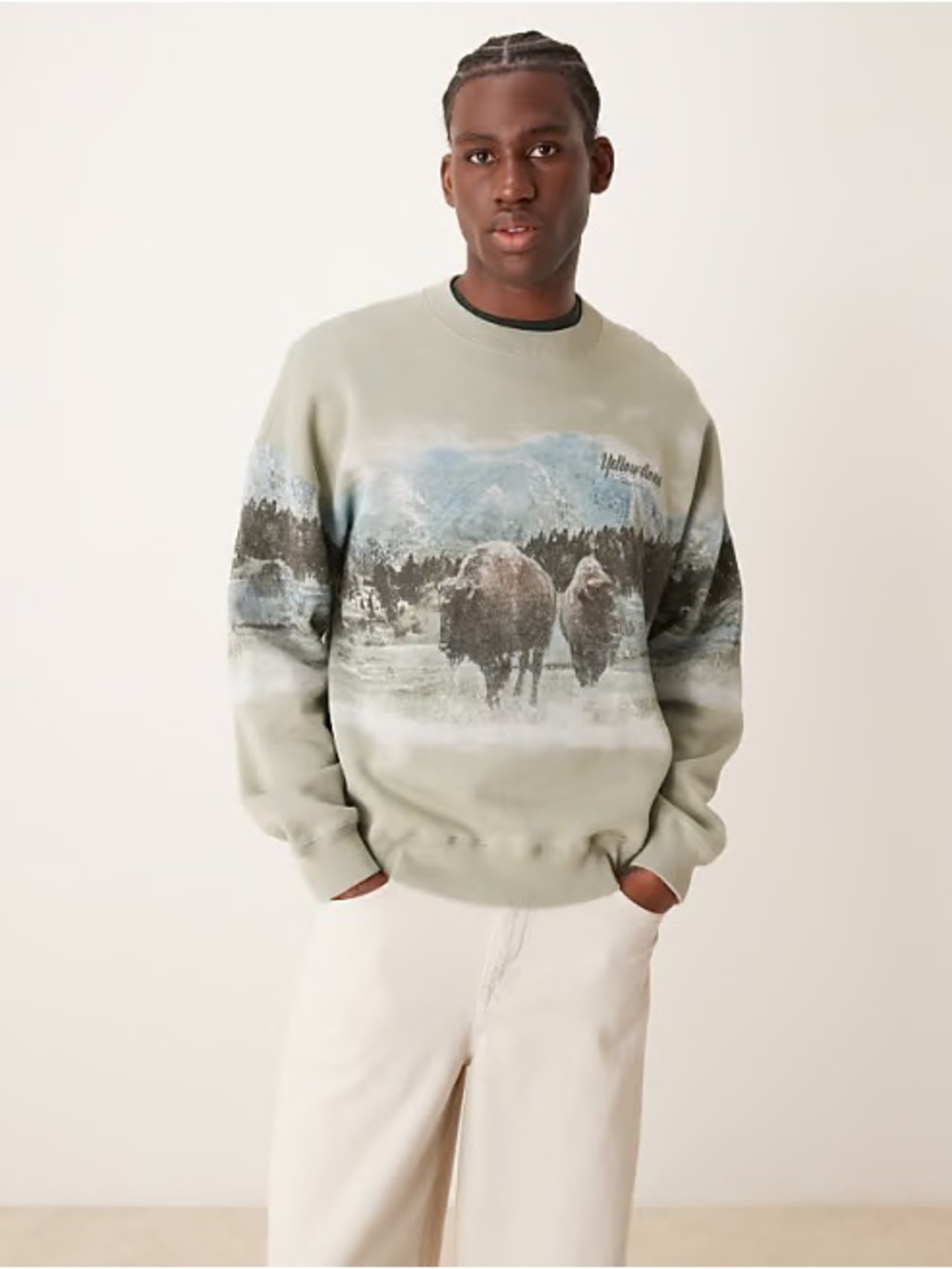 Abercrombie & Fitch National Parks Yellowstone Print Sweatshirt